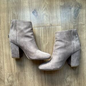 Steve Madden Brown Suede Heeled Booties